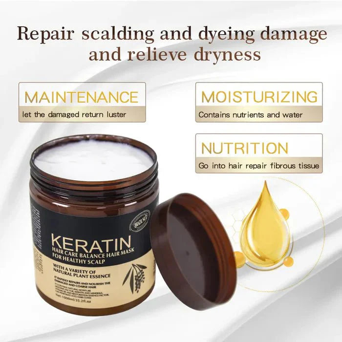 Keratin Hair Care Balance Mask – Nourishing Scalp Treatment 500ML