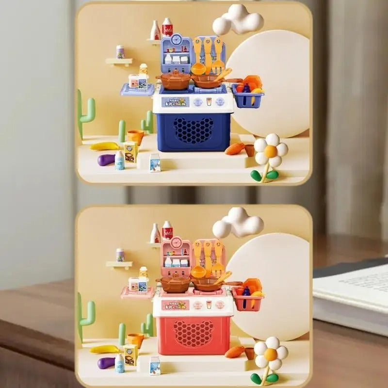 Kids Kitchen Set Simulation – Pretend Play Cooking Toy for Children