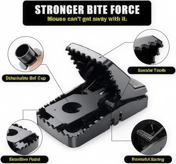 Powerful Quick-Kill Mouse Trap – Reusable High-Sensitivity Rodent Catcher